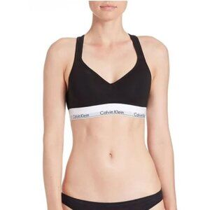 Calvin Klein Women's Modern Cotton Lightly Lined Bralette Size M  6340